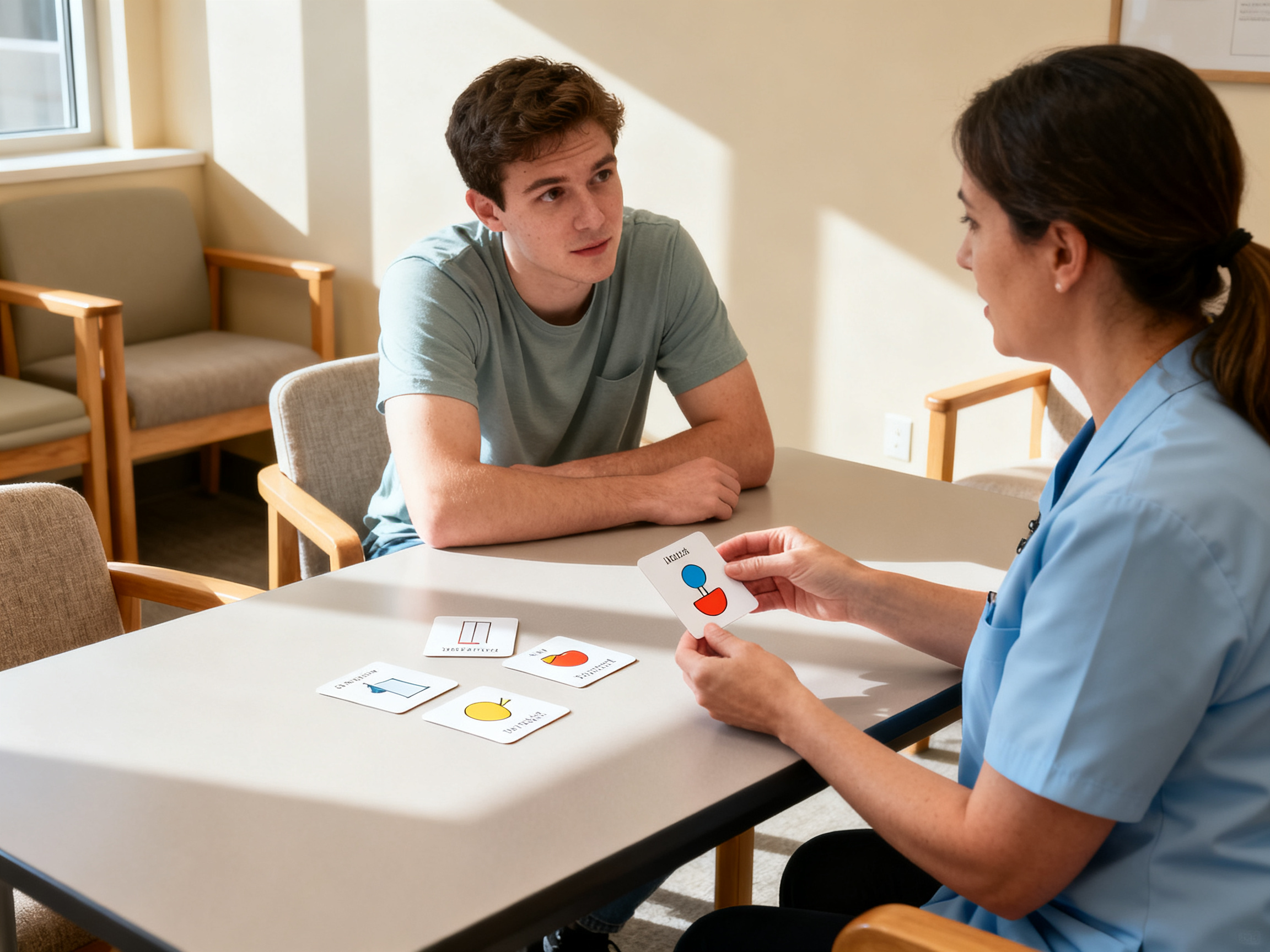 Speech therapy session