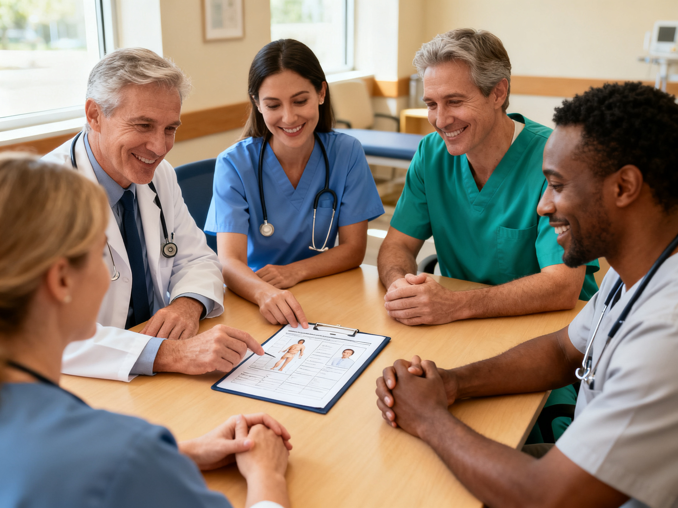 Patient working with therapist